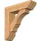 Ekena Millwork Balboa Slat Smooth Bracket w/ Offset Brace, Western Red Cedar, 7 1/2"W x 28"D x 28"H BKT0806X28X28BOA06SWR - alternate 1